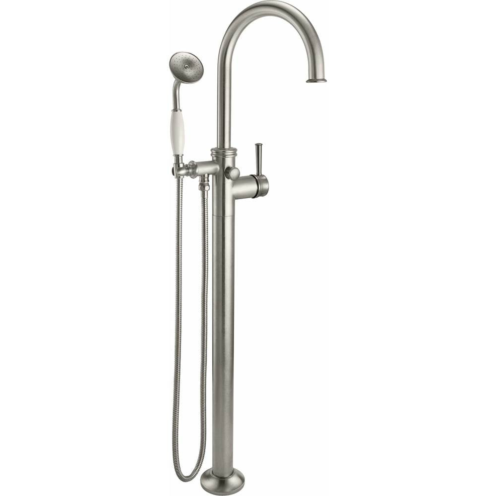 California Faucets Traditional Single Hole Floor Mount Tub Filler - Arc Spout