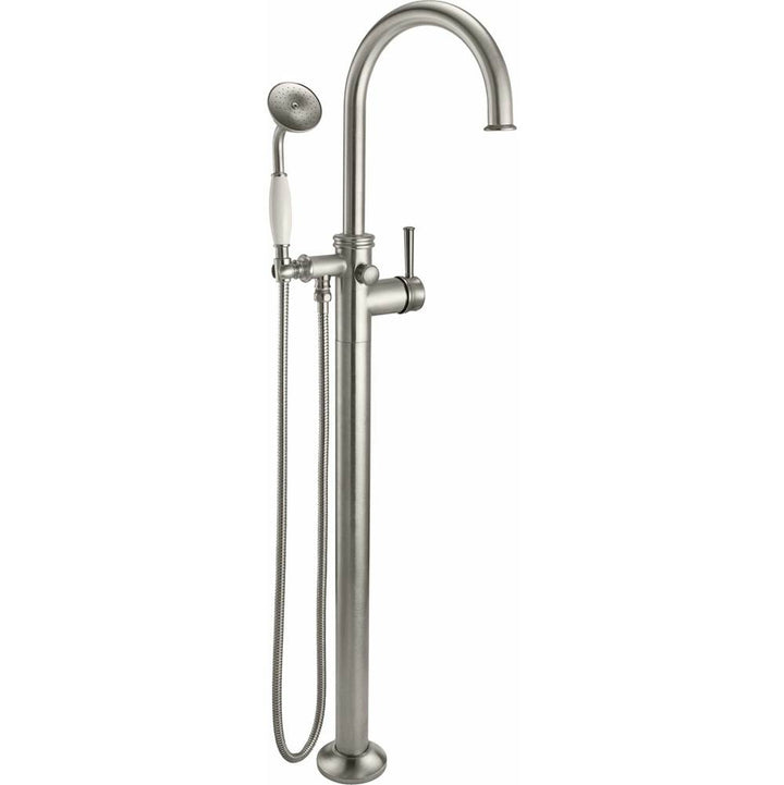 California Faucets Traditional Single Hole Floor Mount Tub Filler - Arc Spout