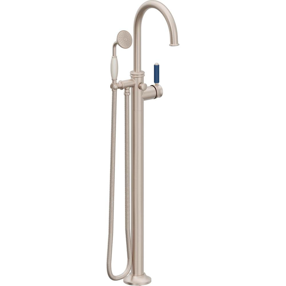 California Faucets Traditional Single Hole Floor Mount Tub Filler - Arc Spout