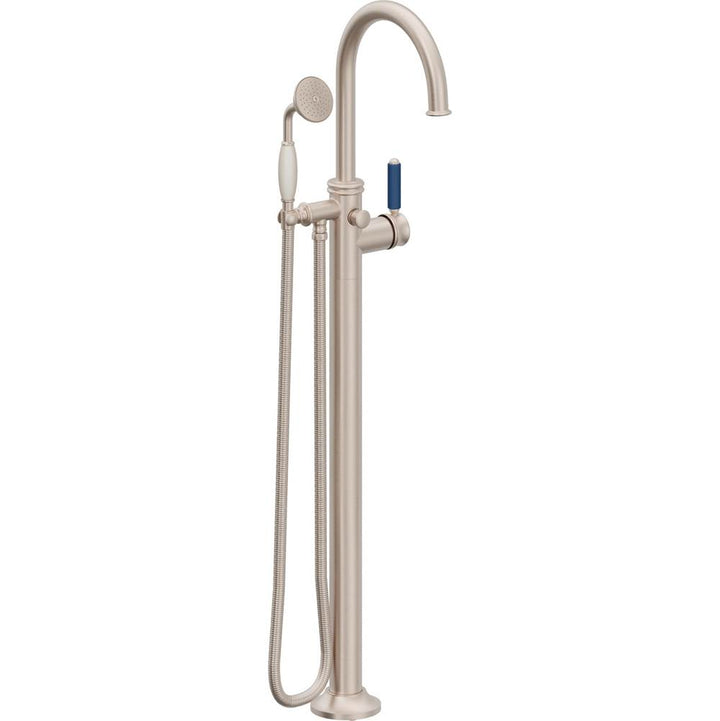 California Faucets Traditional Single Hole Floor Mount Tub Filler - Arc Spout