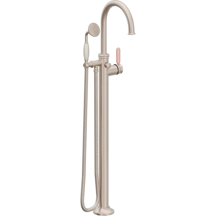 California Faucets Traditional Single Hole Floor Mount Tub Filler - Arc Spout