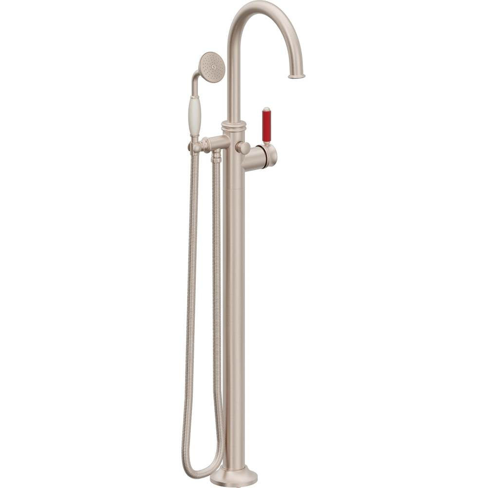 California Faucets Traditional Single Hole Floor Mount Tub Filler - Arc Spout