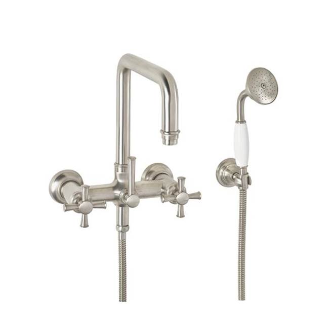 California Faucets Traditional Wall Mount Tub Filler Quad Spout