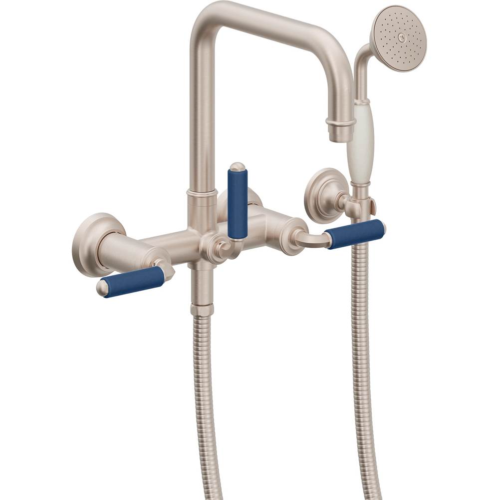 California Faucets Traditional Wall Mount Tub Filler Quad Spout