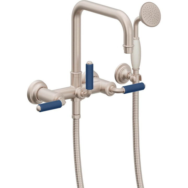 California Faucets Traditional Wall Mount Tub Filler Quad Spout