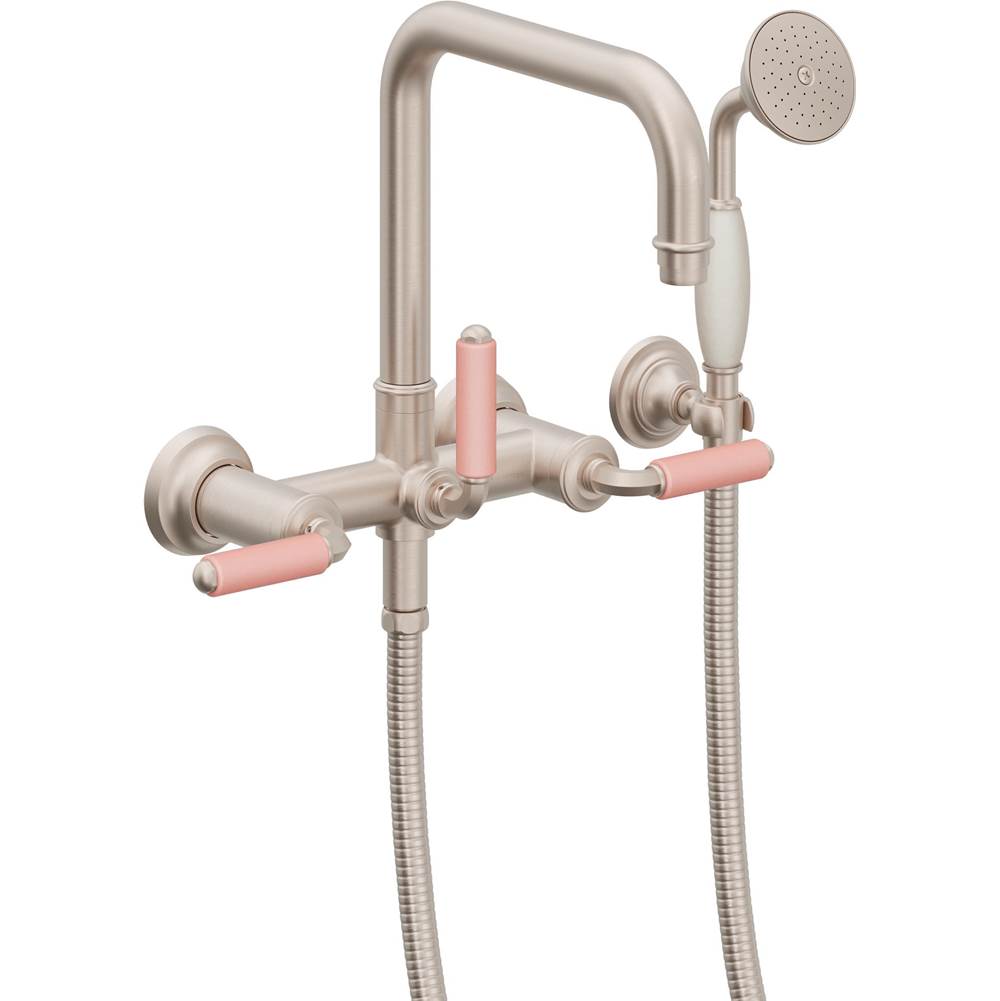 California Faucets Traditional Wall Mount Tub Filler Quad Spout