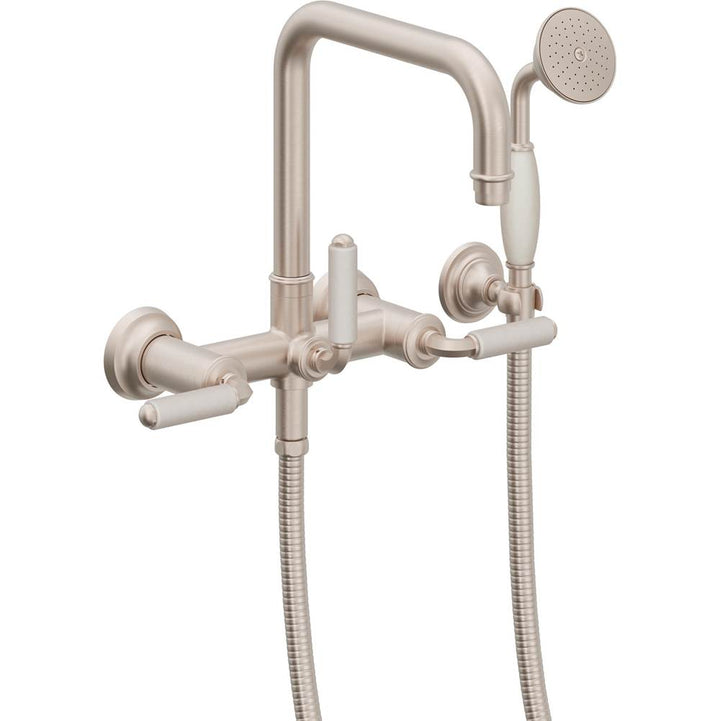 California Faucets Traditional Wall Mount Tub Filler Quad Spout