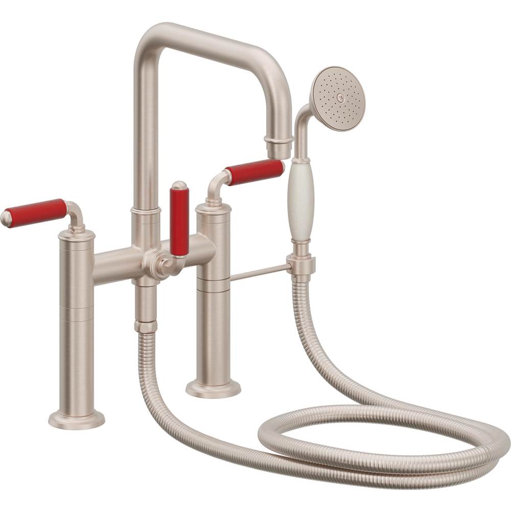 California Faucets Traditional Deck Mount Tub Filler - Quad Spout