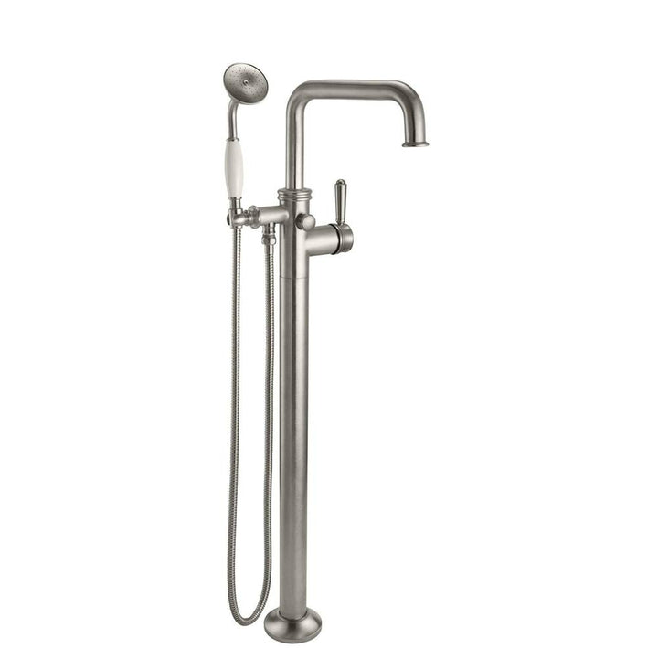 California Faucets Traditional Single Hole Floor Mount Tub Filler - Quad Spout