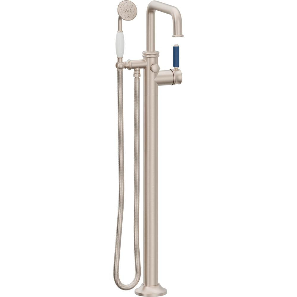 California Faucets Traditional Single Hole Floor Mount Tub Filler - Quad Spout