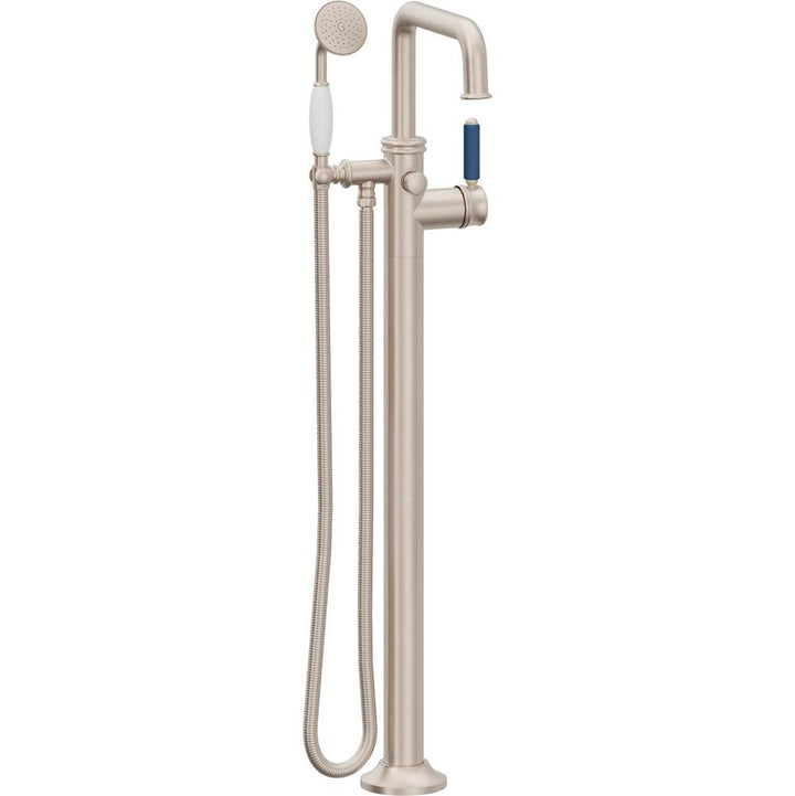 California Faucets Traditional Single Hole Floor Mount Tub Filler - Quad Spout