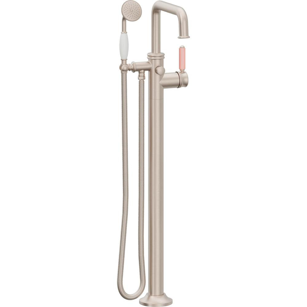 California Faucets Traditional Single Hole Floor Mount Tub Filler - Quad Spout