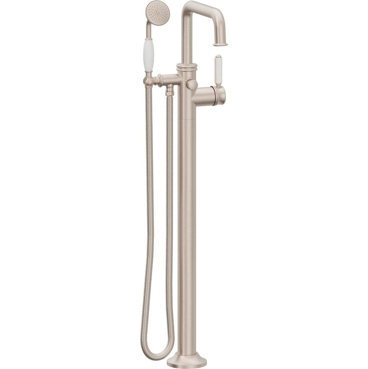 California Faucets Traditional Single Hole Floor Mount Tub Filler - Quad Spout