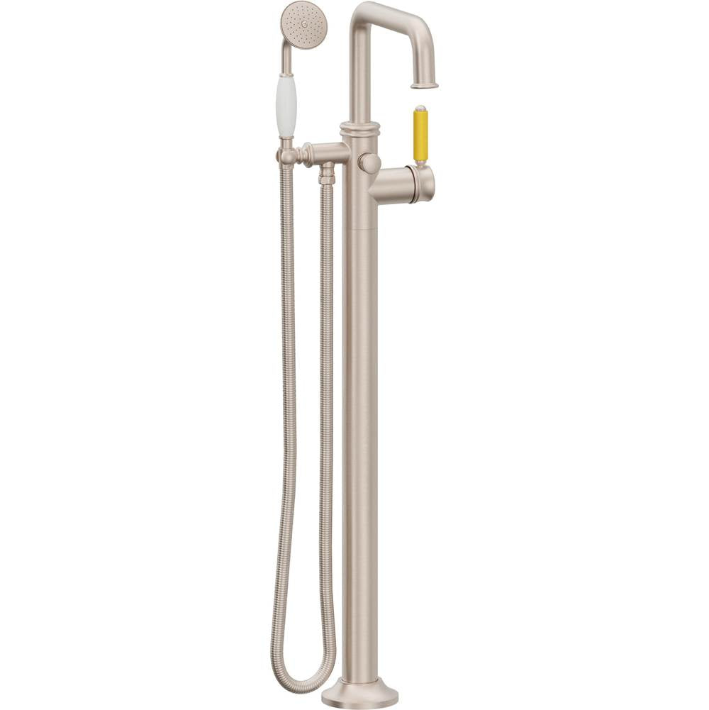 California Faucets Traditional Single Hole Floor Mount Tub Filler - Quad Spout