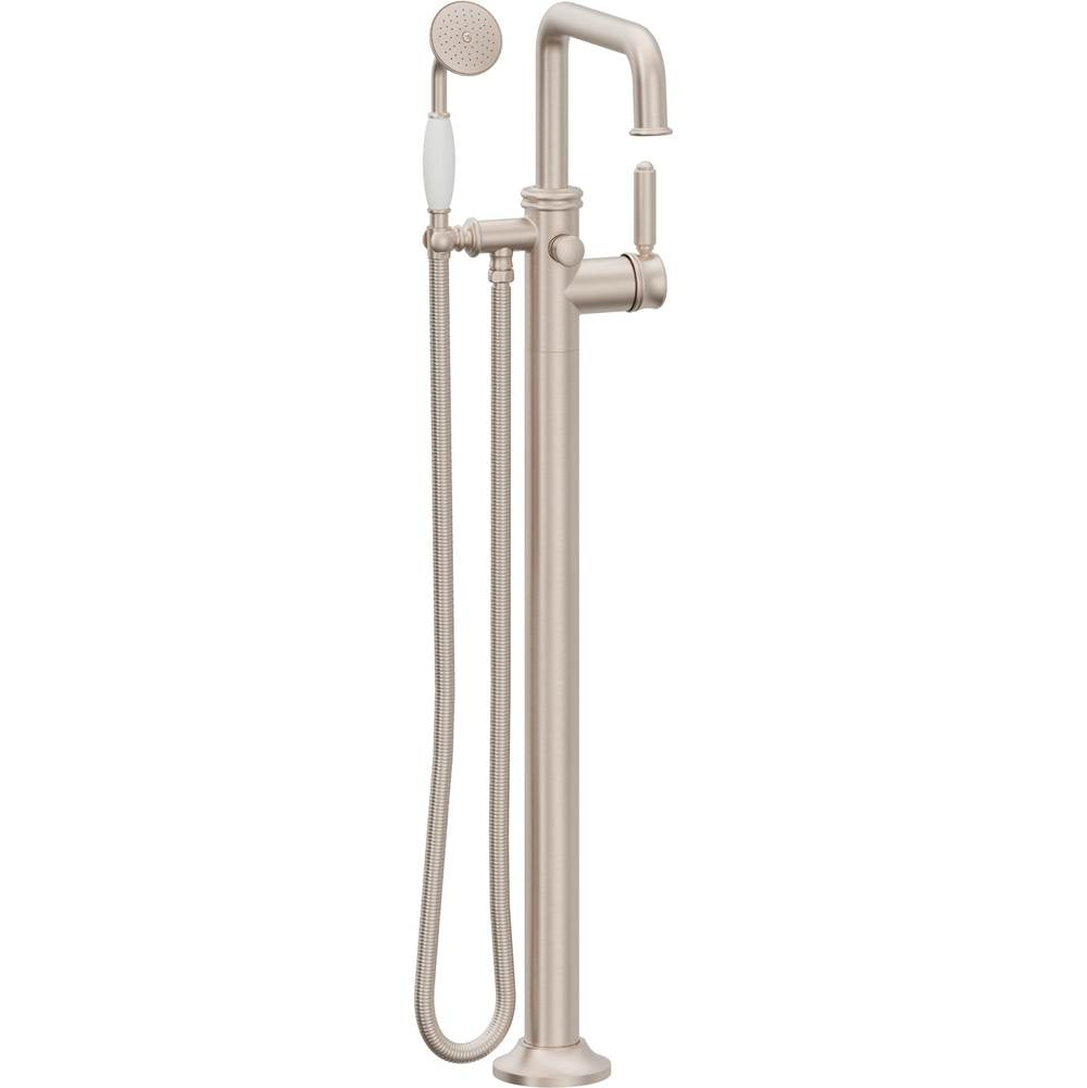 California Faucets Traditional Single Hole Floor Mount Tub Filler - Quad Spout
