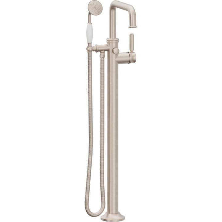 California Faucets Traditional Single Hole Floor Mount Tub Filler - Quad Spout
