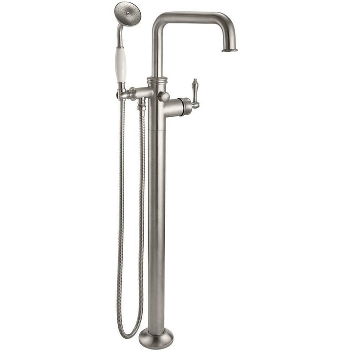 California Faucets Traditional Single Hole Floor Mount Tub Filler - Quad Spout