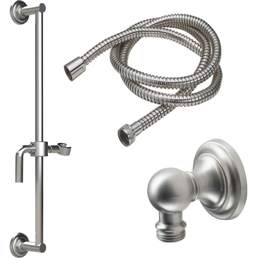 California Faucets Slide Bar Handshower Kit with Concave Base