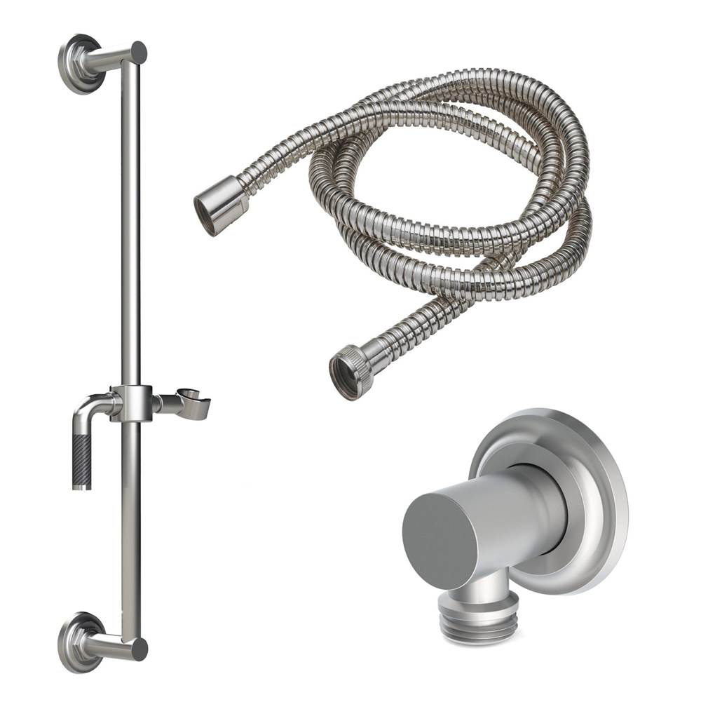 California Faucets Slide Bar Handshower Kit with Concave Base