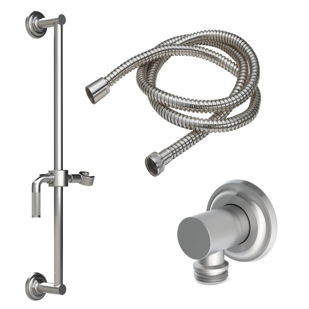 California Faucets Slide Bar Handshower Kit with Concave Base