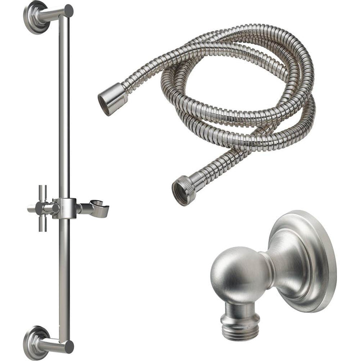 California Faucets Slide Bar Handshower Kit with Concave Base