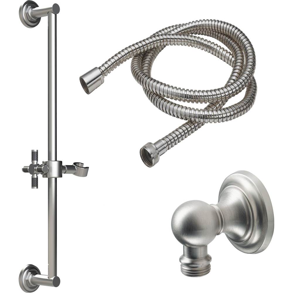 California Faucets Slide Bar Handshower Kit with Concave Base