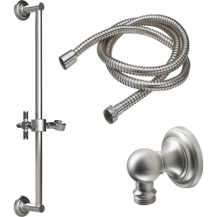 California Faucets Slide Bar Handshower Kit with Concave Base