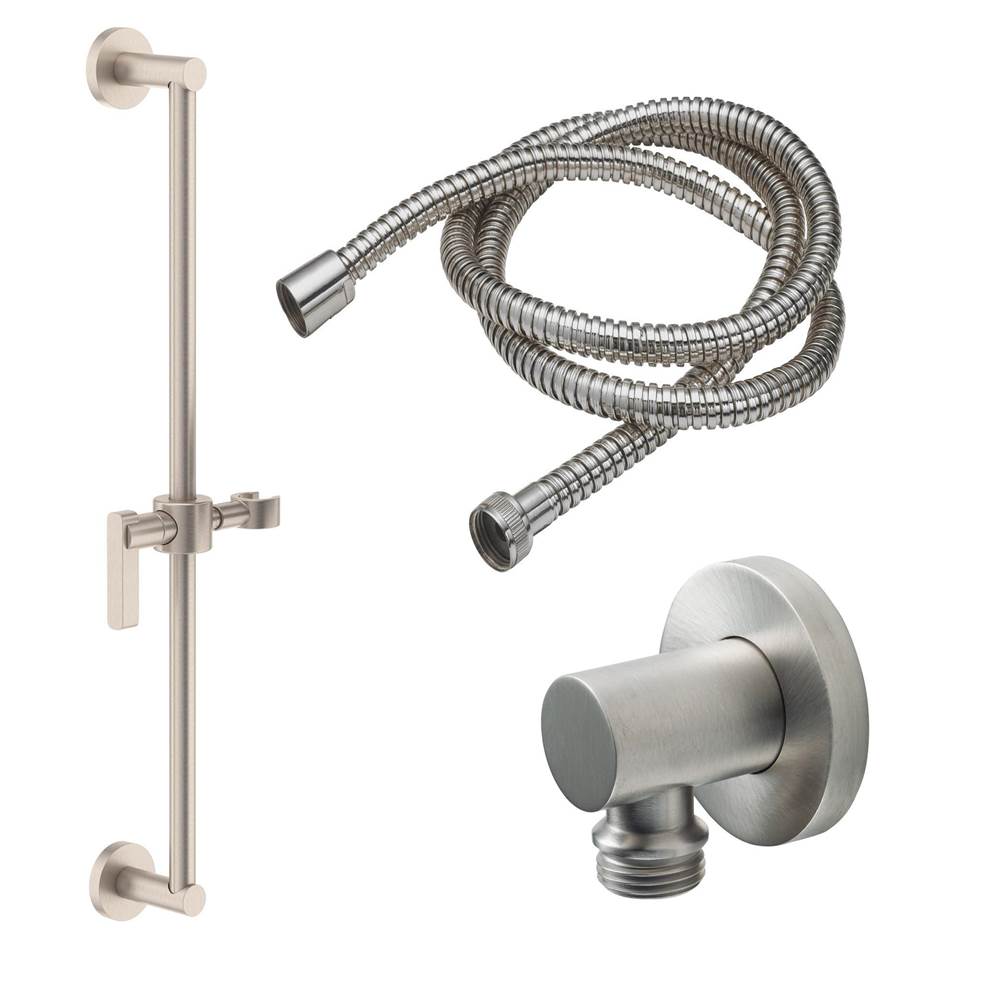 California Faucets Slide Bar Handshower Kit Round Base