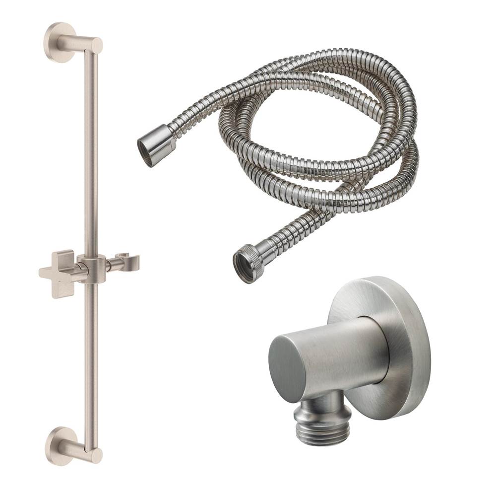 California Faucets Slide Bar Handshower Kit Round Base