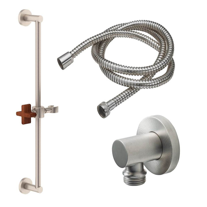 California Faucets Slide Bar Handshower Kit Round Base