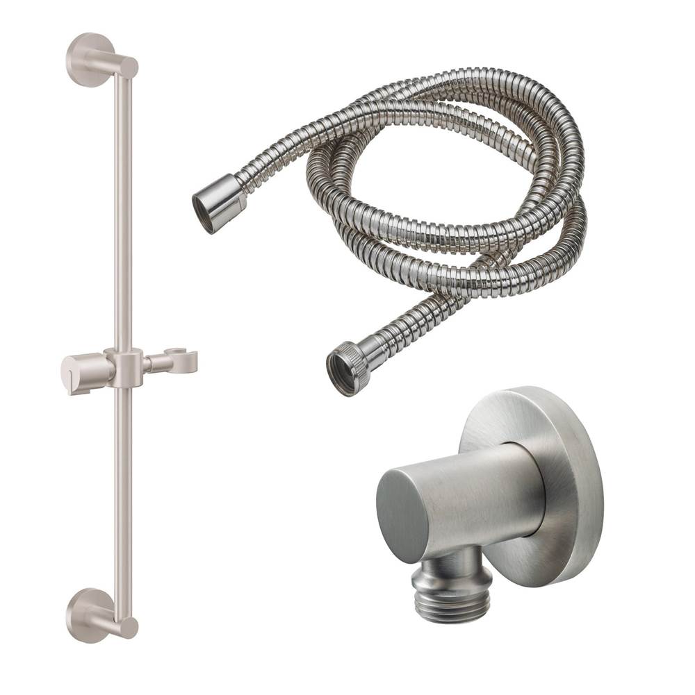 California Faucets Slide Bar Handshower Kit with Round Base