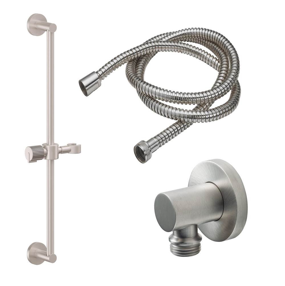 California Faucets Slide Bar Handshower Kit with Round Base