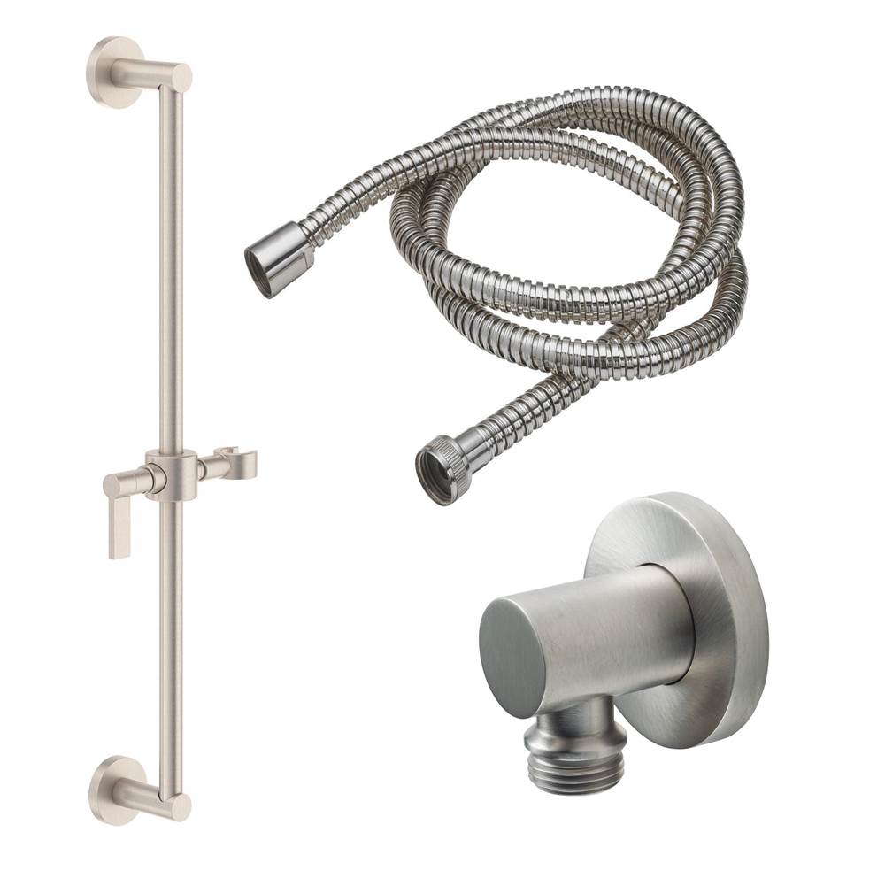 California Faucets Slide Bar Handshower Kit with Round Base