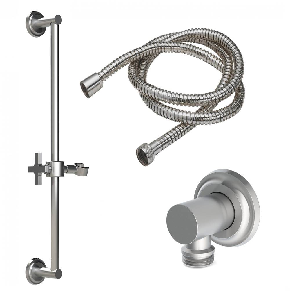California Faucets Slide Bar Handshower Kit with Concave Base