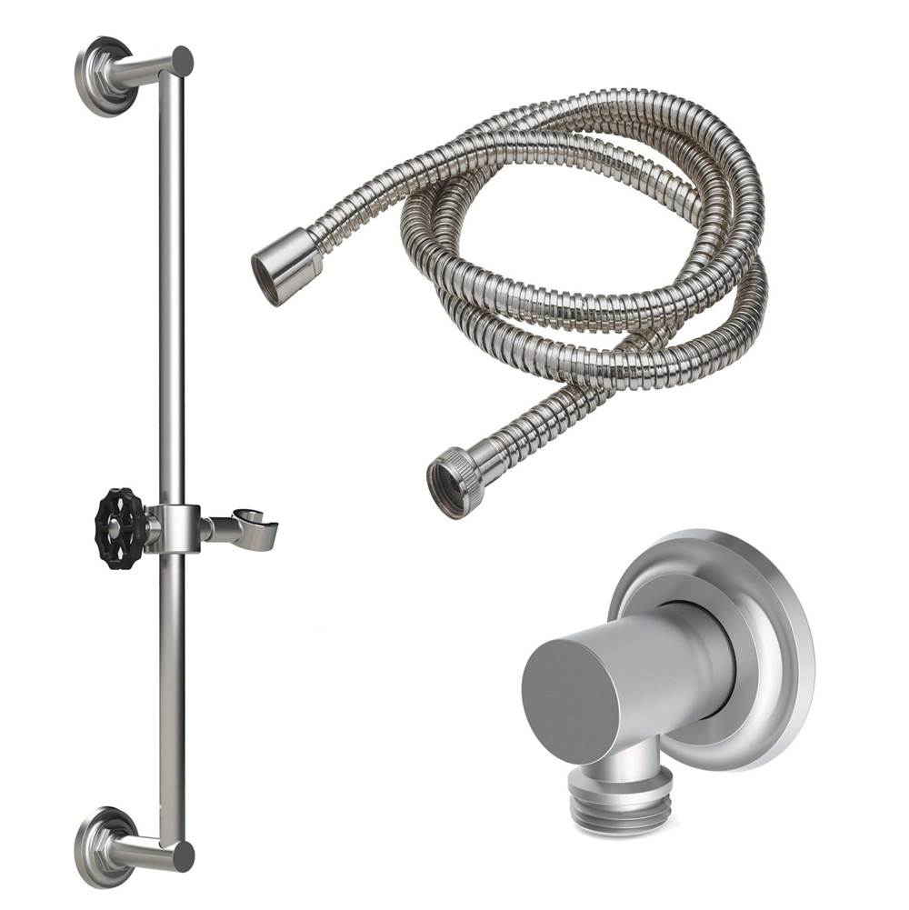 California Faucets Slide Bar Handshower Kit with Concave Base
