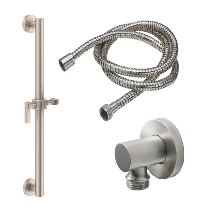 California Faucets Grab Bar Handshower Kit with Round Base
