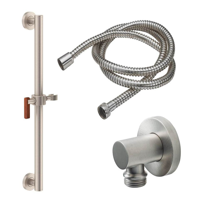 California Faucets Grab Bar Handshower Kit with Round Base