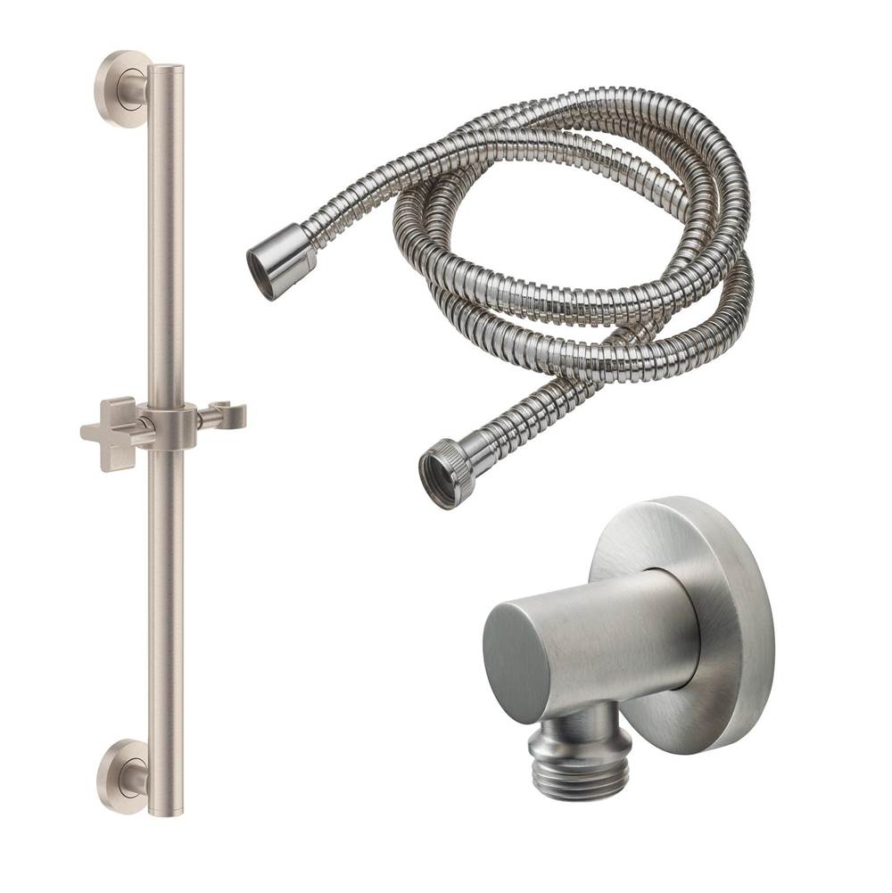 California Faucets Grab Bar Handshower Kit with Round Base