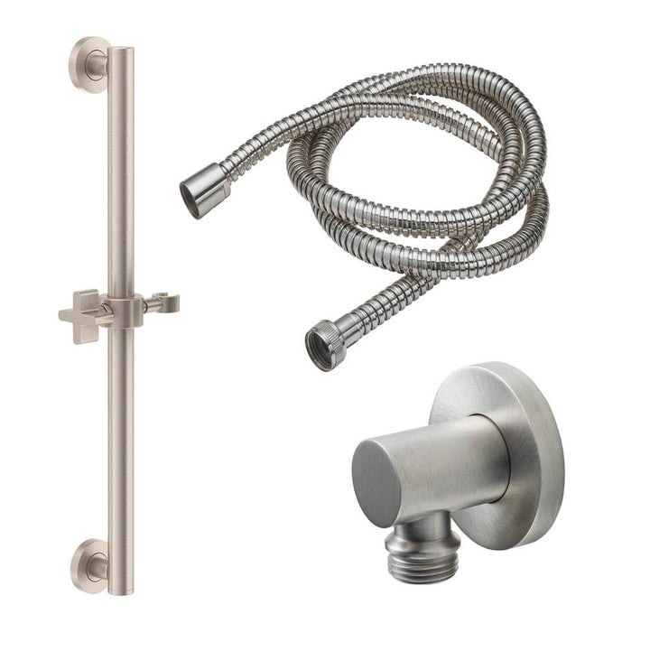 California Faucets Grab Bar Handshower Kit with Round Base