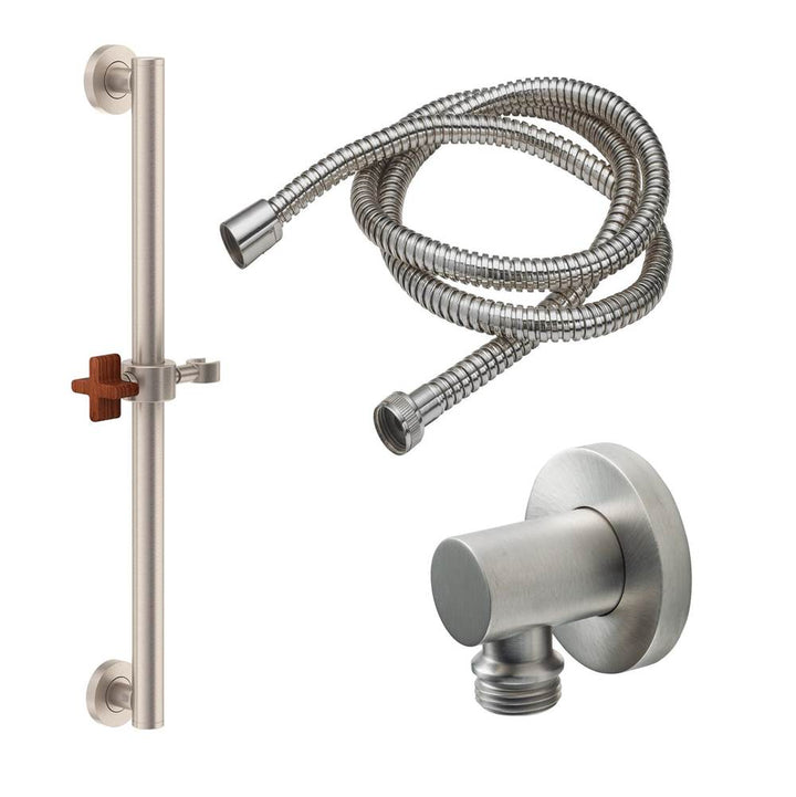 California Faucets Grab Bar Handshower Kit with Round Base