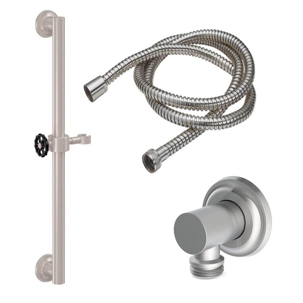 California Faucets Grab Bar Handshower Kit with Concave Base
