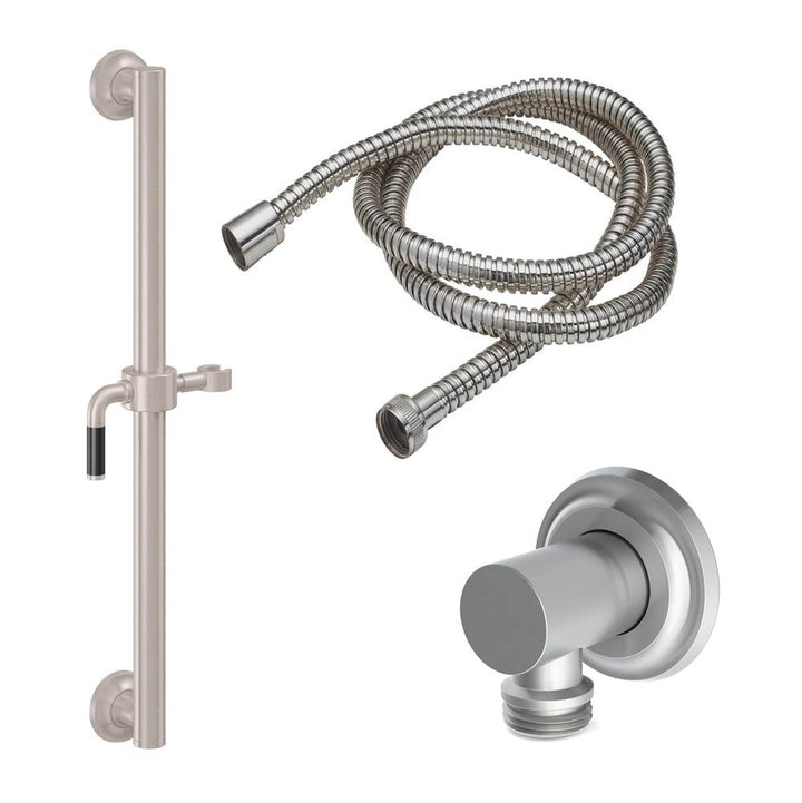 California Faucets Grab Bar Handshower Kit with Concave Base