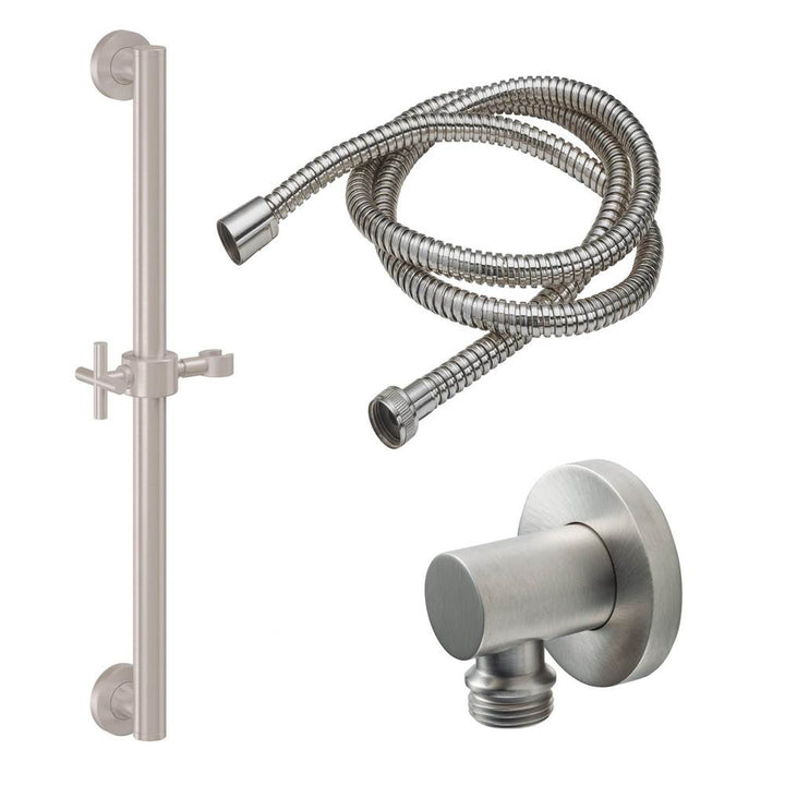 California Faucets Grab Bar Handshower Kit with Round Base