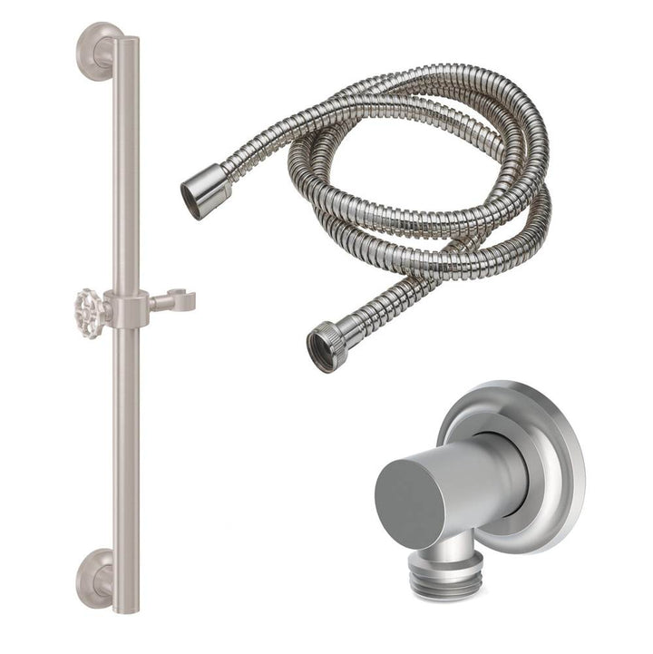 California Faucets Grab Bar Handshower Kit with Concave Base