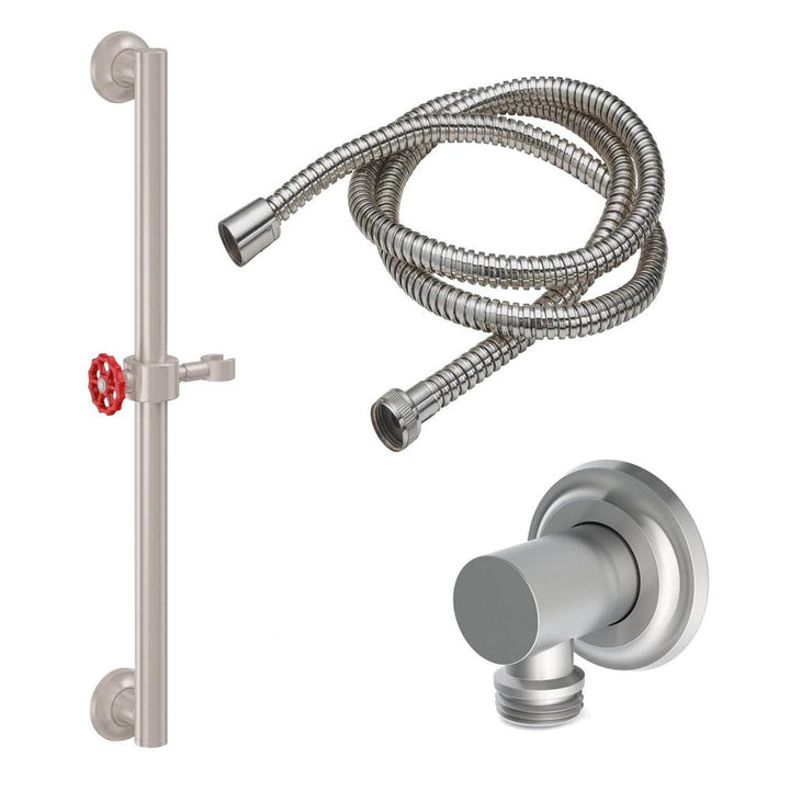 California Faucets Grab Bar Handshower Kit with Concave Base