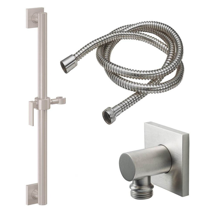 California Faucets Grab Bar Handshower Kit with Square Base