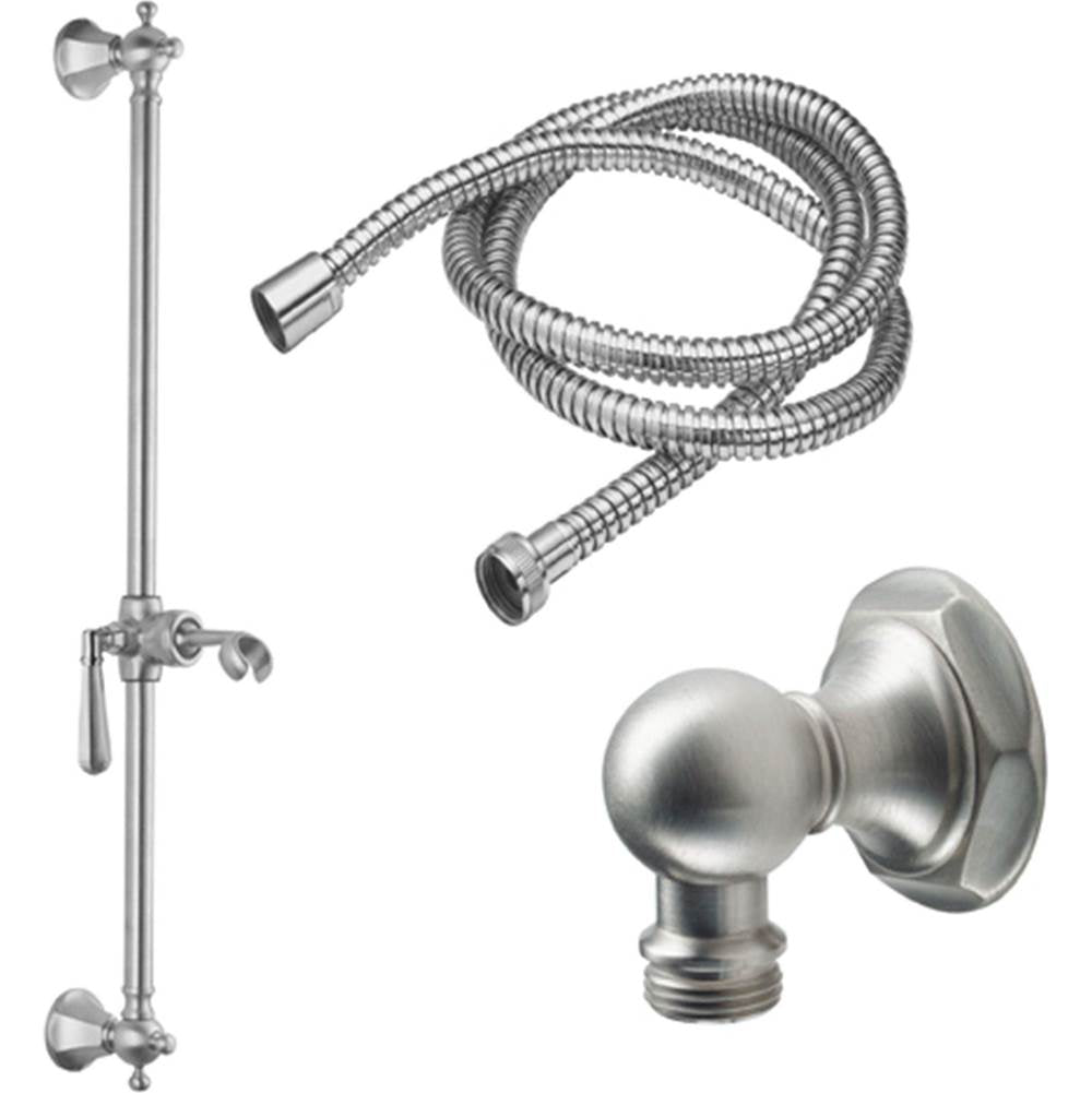 California Faucets Slide Bar Handshower Kit - Lever Handle with Hex Base