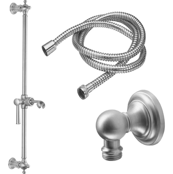 California Faucets Slide Bar Handshower Kit with Concave Base