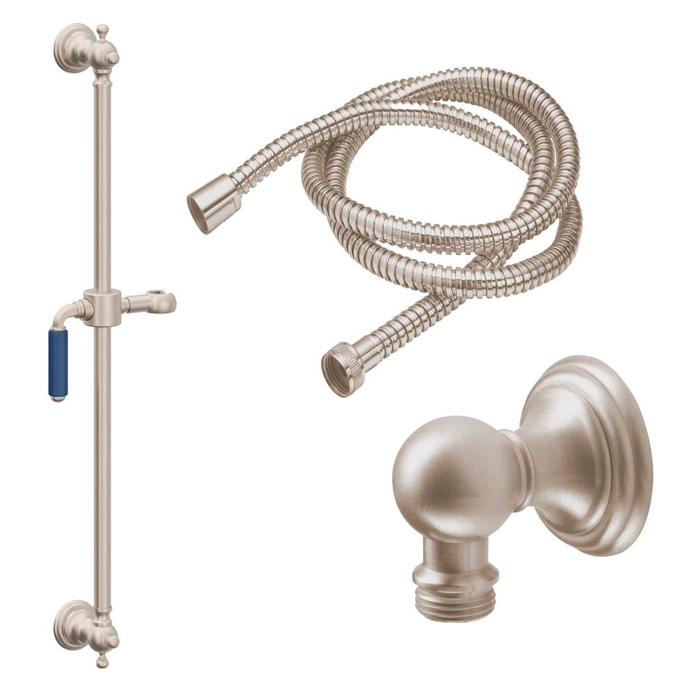 California Faucets Slide Bar Handshower Kit with Line Base