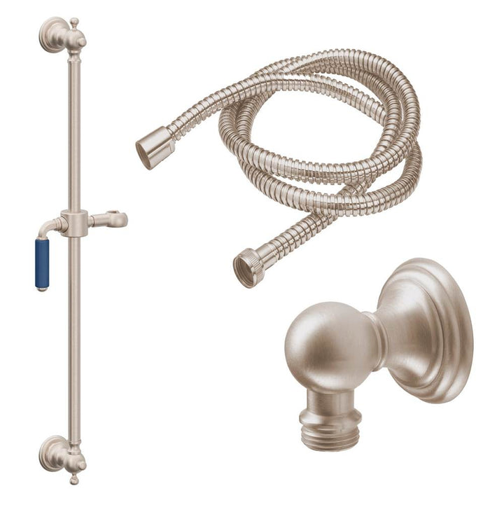 California Faucets Slide Bar Handshower Kit with Line Base